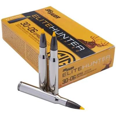 Sig Sauer AMMO, 30-06 SPRG, 165GR, ELITE SERIES TIPPED, BOX/20, CONTROLLED EXPANSION TIP