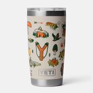 YETI RAMBLER 20 OZ TUMBLER: CAPE SUMMER CAMP