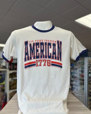 Gable Apparel Co. -American 250 Years  Ringer tee