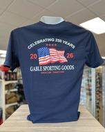 Gable Sporting Goods 250 Years Flag Tee: NAVY