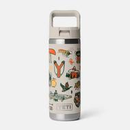YETI Rambler 18 oz. Water Bottle with Color-Matched Straw Cap: CAPE SUMMER CAMP