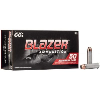 CCI Blazer 357 Mag 158gr JHP Aluminum Case Ammunition - 3542