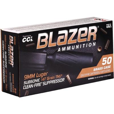 CCI Blazer Brass 9mm Ammo 147 Grain Total Metal Jacket - 5203S