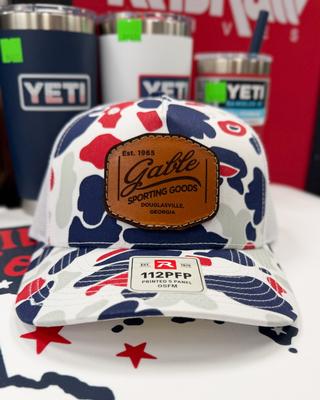 Gable Sporting Goods Heritage Leather Patch Patriot Camo Hat
