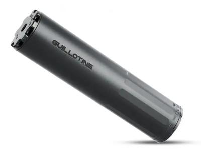 BOSS GUILLOTINE - 1/2-28 - VENTED END CAP 5.56 DEDICATED DUTY RATED SILENCER STAINLESS NITRIDED CORE VENTED END CAP GAS BLOWBACK ACTION (TRADITIONAL AR-15 AND SIMILAR) GU-15060-556-SS-12-VE-BLK
