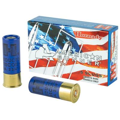 Hornady American Gunner 12 GA Rifle Slug 5-Rounds 2.75