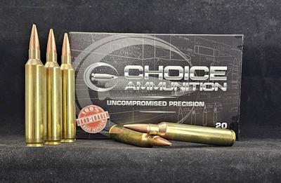 Choice Ammunition 7MM Remington Magnum 168 Grain Berger VLD Hunting~ 100% Hand Loaded !!