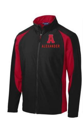 Black/True Red Full Zip Jacket