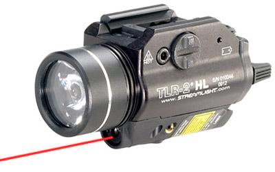  Streamlight TLR-2 HL Tac Light w/laser Black C4 LED 630 Lumens With Stobe Red Laser Laser Sight 69261 