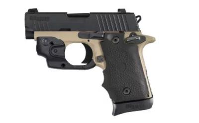 Sig Sauer P938 Desert 9mm Nitron With Laser 938- 9- Db- Lsr- Ambi