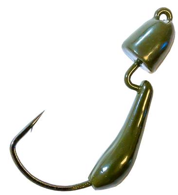 Z-Man Finesse BulletZ Jig Head 3 pack Green Pumpkin - 1/5 oz