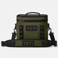 YETI HOPPER FLIP 8 SOFT COOLER: OLIVE/BLACK