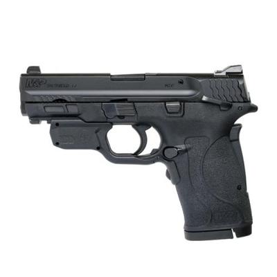 Smith & Wesson M & P 380 Shield Ez .380 Acp Pistol W/Crimson Trace Green Laserguard, Blk - 12610