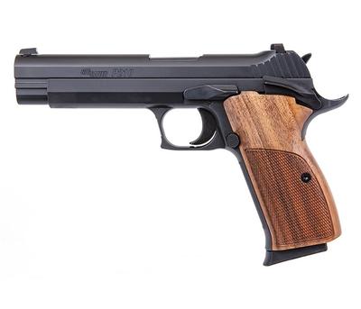 Sig Sauer P210 Standard 9mm Pistol, Black W/Walnut Grips - 210a- 9- B