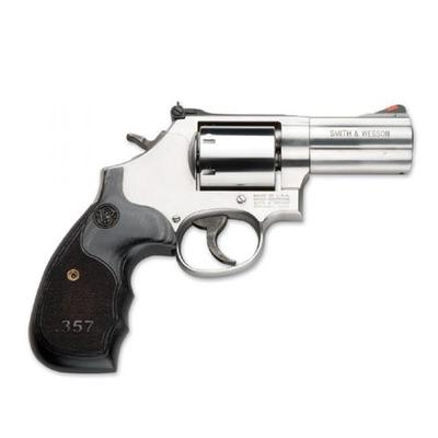 Smith & Wesson 150853 686 Plus Magnum Single/Double Action .357 MAG 3 7 Wood Stainl