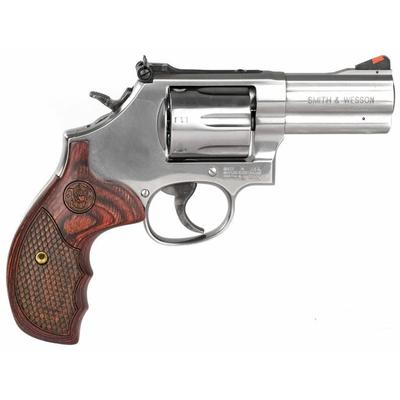 SMITH AND WESSON 686 DELUXE .357 MAG 3 IN 7 RDS STAINLESS/WOOD