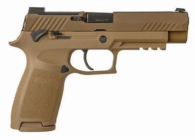 SIG SAUER P320 M17 9MM PISTOL, TAN COYOTE - MS - 320F-9-M17-MS