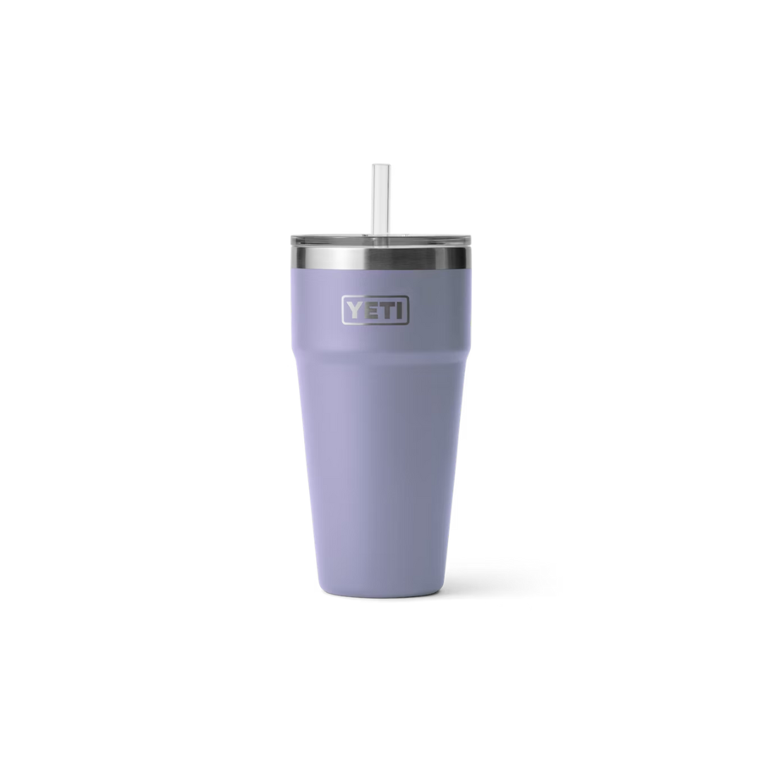 YETI Rambler 26 oz Straw Cup, Vacuum Insulated, Stainless  Steel with Straw Lid, Offshore Blue: Tumblers & Water Glasses
